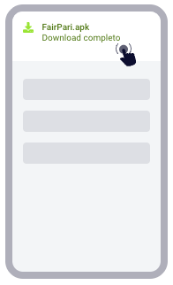 Selecione o ficheiro descarregado da aplicação
