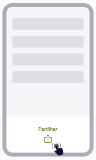 Aguarde até o site estar totalmente carregado e prima o botão "Partilhar".